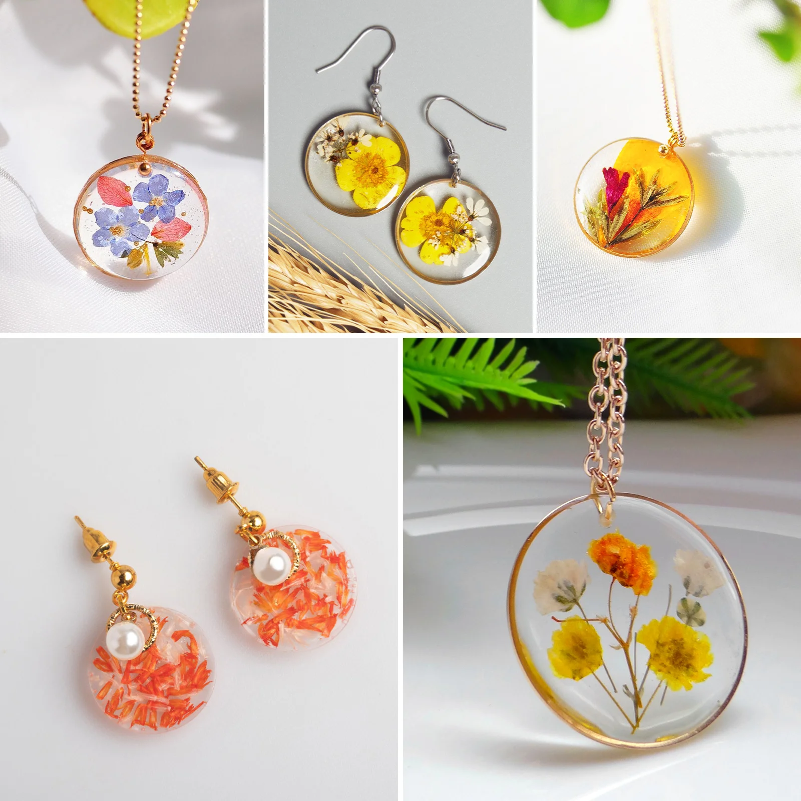 

1pcs Silicone Mold Epoxy Resin Round Flat Molds For Jewelry Pendants Keychain Earrings Diy Crafts Non-Stick Easy Demolding