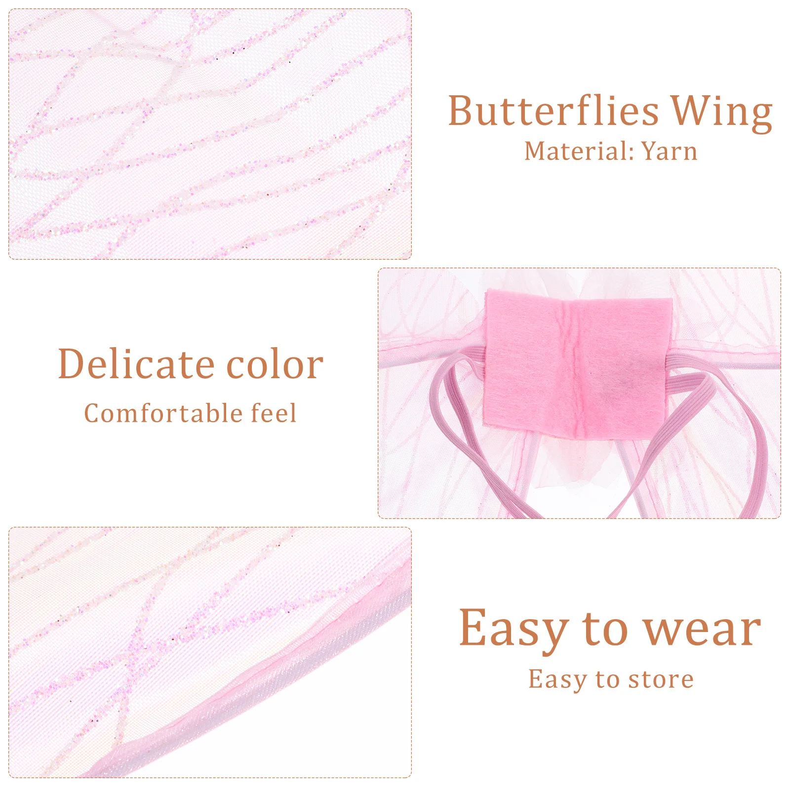 

Alasum Bronzing Colorful Fairy Wings for Girls Women Kids Butterfly Costume Dress Up Party Cosplay Accessory