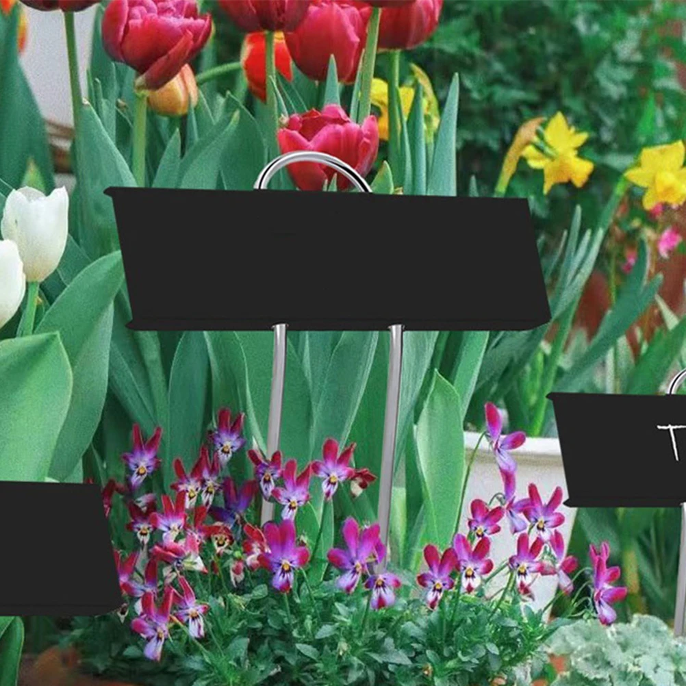 

6Pcs Metal Plant Labels Garden Markers Reusable T Shaped Stakes Weatherproof Name Plates for Vegetables Flowers Outdoor Herbs