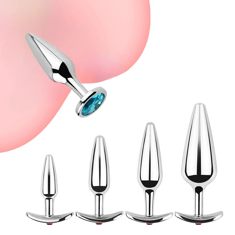 Metal Anal Beads Butt Plug Set Small Large Wearable Ass Analplug Jewelry Dilator Dildo Prosate Massager Sex Toy Man Women Shop