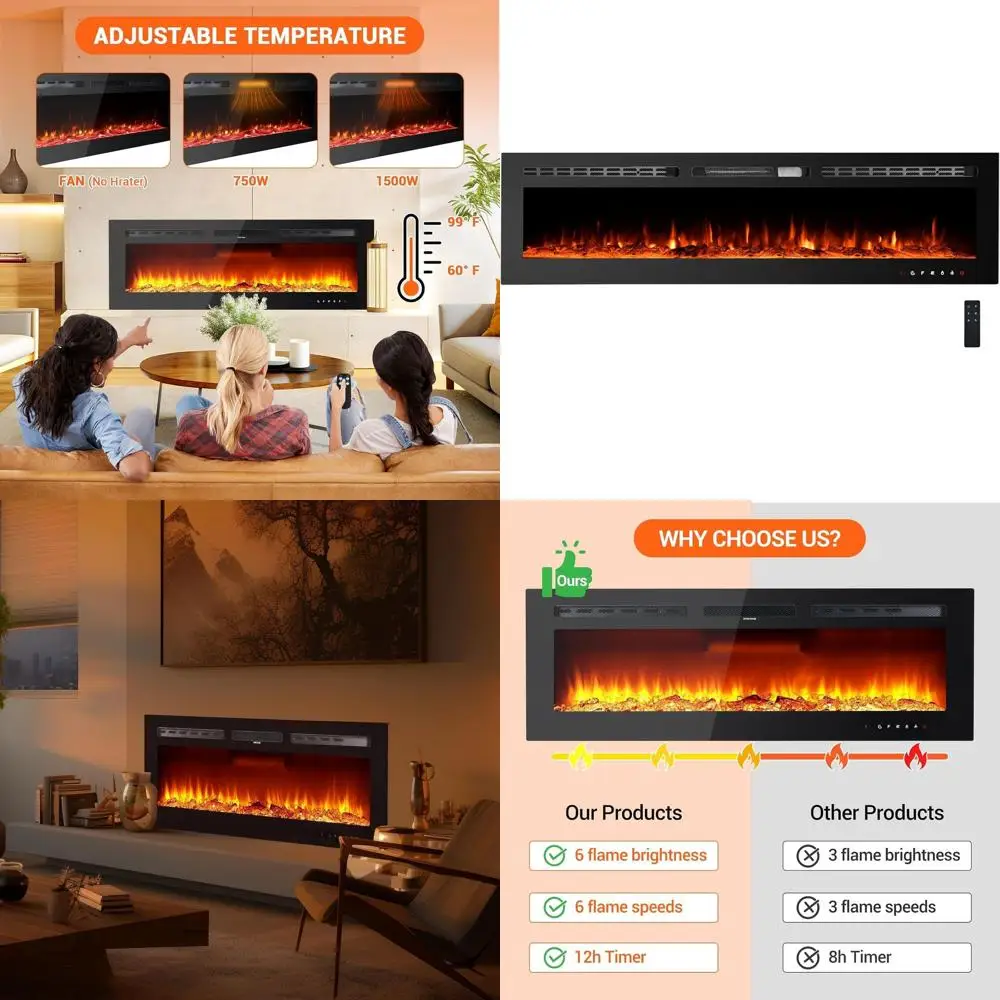 72-Inch Electric Fi…