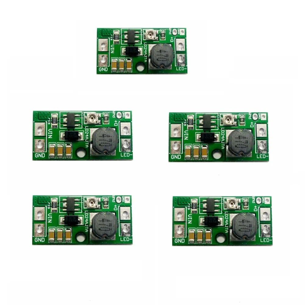 5PCS LD24AJTA DC 9V 12V 18V 24V 20W Adjustable LED Driver PWM Controller DC-DC Step-down Constant Current Converter