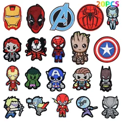 Marvel Spiderman Avengers Superhero Embroidery Patch Clothing Thermoadhesive Patches on Clothes DIY Garment Jacket Accessories