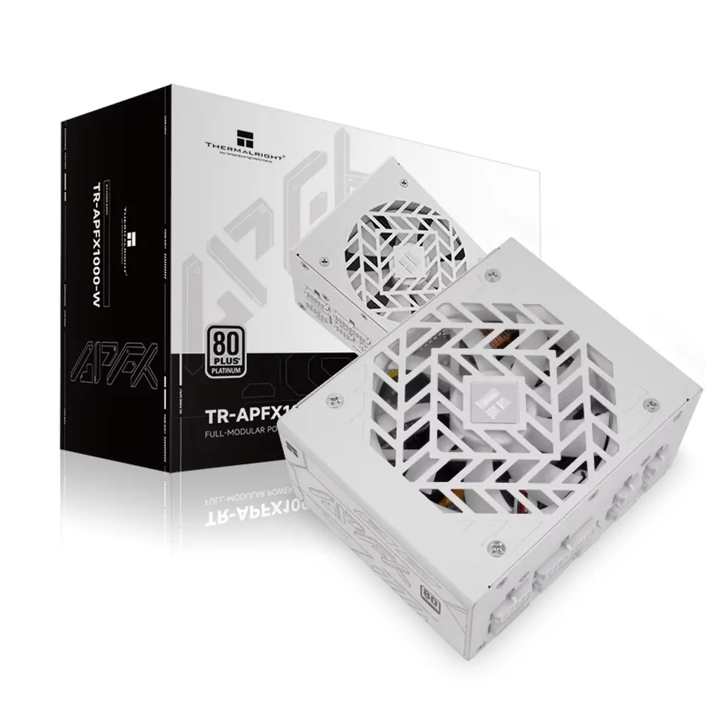 2026 New Thermalright TR-APFX1000W White 80 Plus Gold Fully Modular SFX Desktop PSU, 20+4Pin Copper Core, Compact &