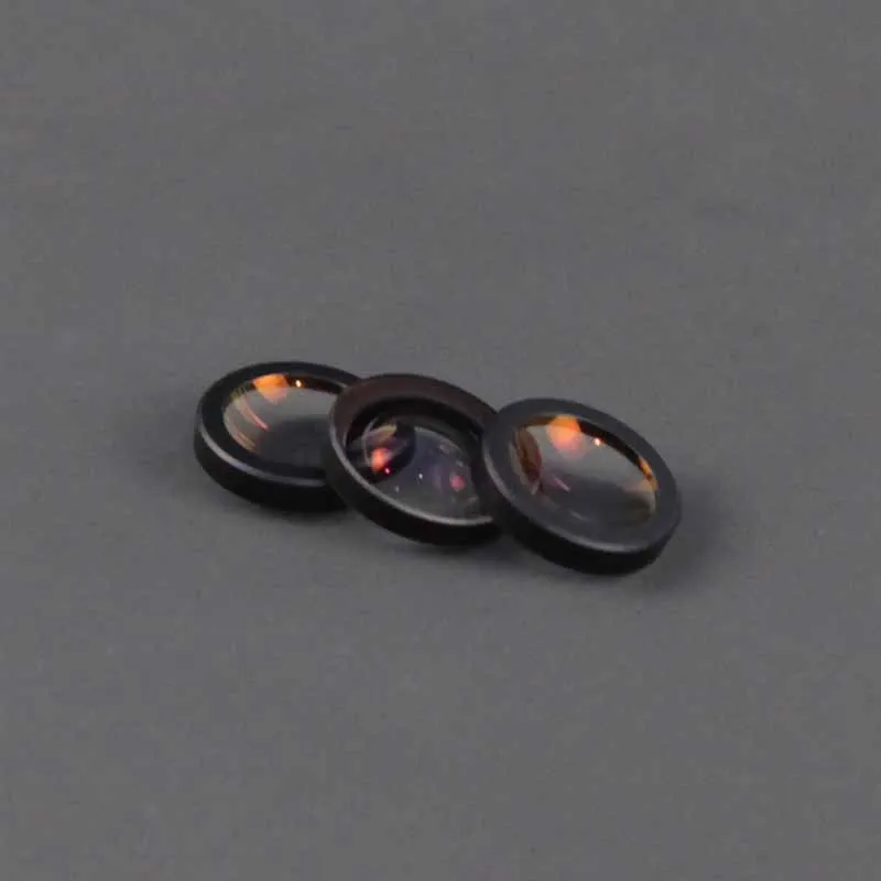 Meniscus Lens Optical Glass K9 Material Diameter 8mm Focal Length 50.2mm Prism Lens Customization