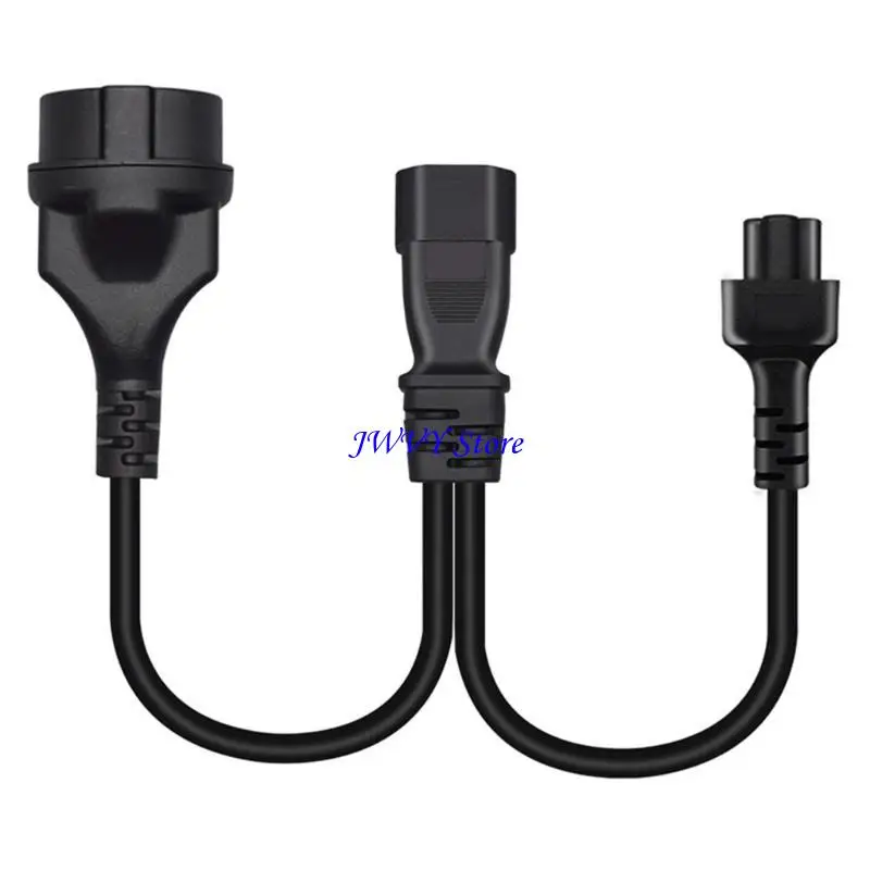 573A C14 a C5 +EU4.8mm, 32cm C14 Splitter Macho para C5 +EU4.8mm Power feminino y Splitter