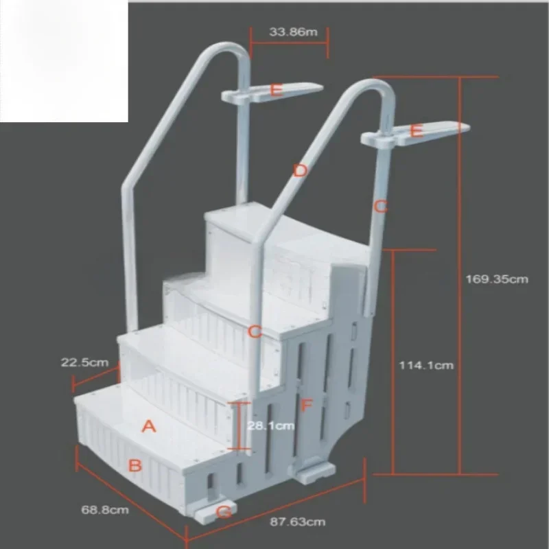 Hot sales Swimming Pool With Ladder Plastic Above Ground