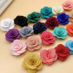 2.5cm-3.5CM Small Flower Clothing Headwear Accessories Three-dimensional Flower Handmade DIY Hair Accessories 10-20Pcs