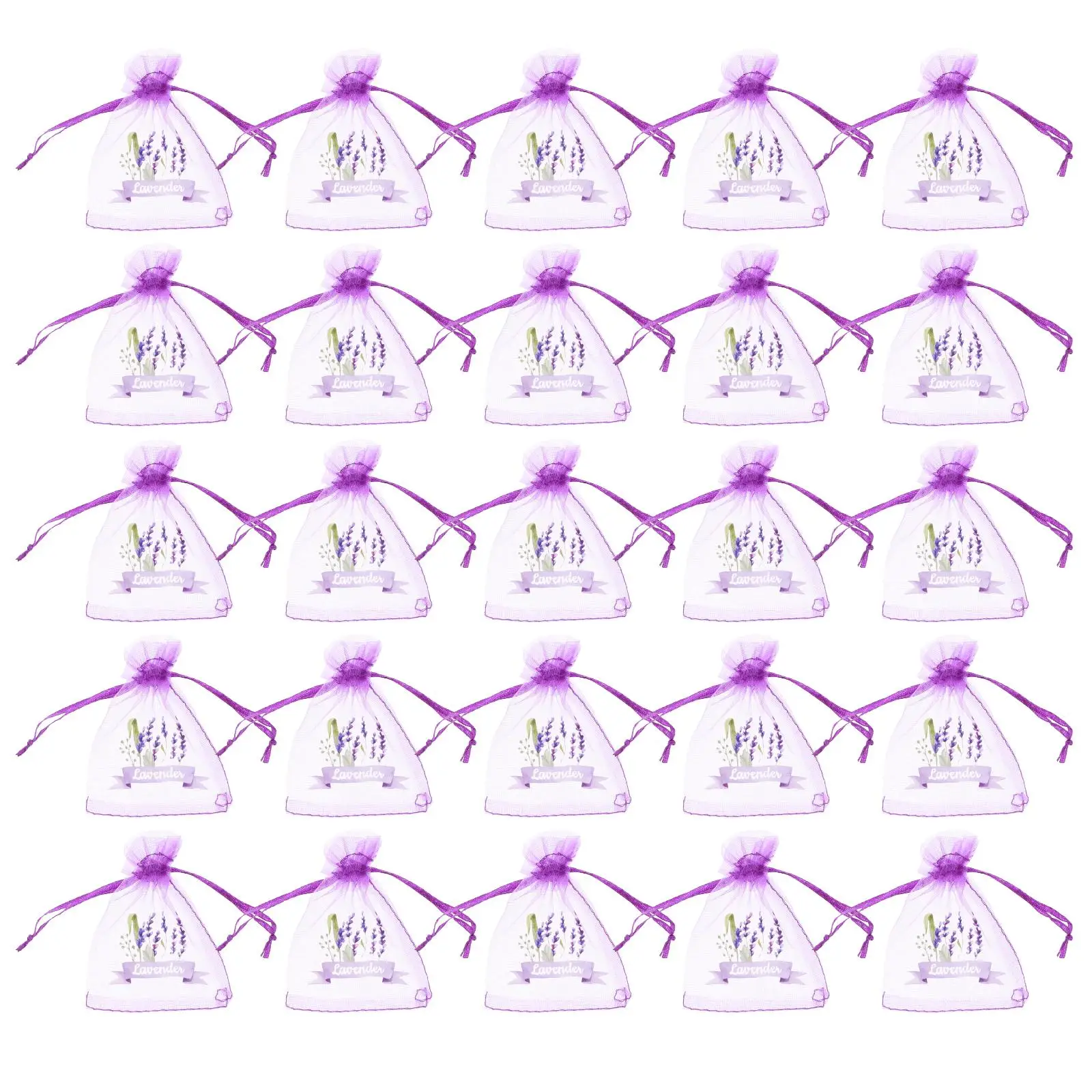 

20 Pcs Empty Sachet Bag Gauze Bags for Lavender Fragrant Scented Wedding Baby Gifts Storage Drawstring Breathing Mesh Wardrobe