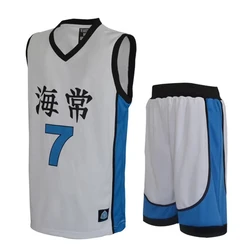 Anime Kuroko No Basuke Cosplay Jersey Kaijo High School Kise Ryota Basketball Jersey Uniform Shirt Shorts Set Sportswear Costume