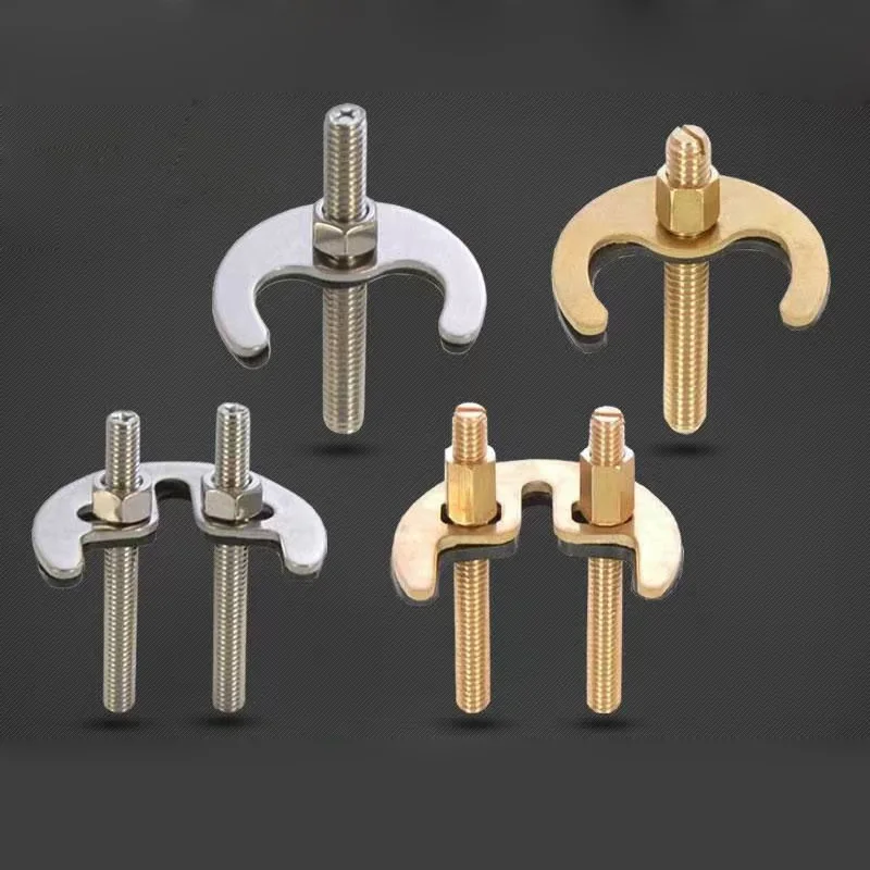 brass / stainless steel locking plate for basin faucet, Horseshoe slices, faucet base fixing parts