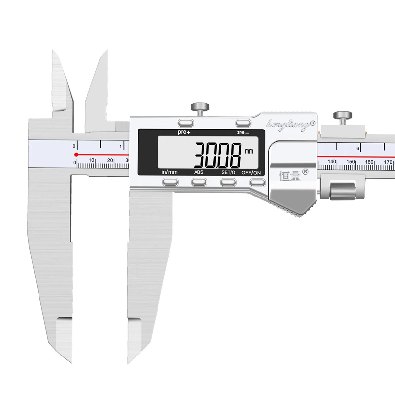 

Hengliang High-Precision Electronic Digital Caliper Stainless Steel 0-300mm 0.01mm Double Knife Vernier Calipers