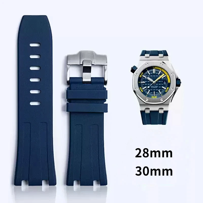 

Ремешок для часов Audemars and Piguet Royal Oak, оригинальный AP 15710 26470, силиконовый резиновый спортивный ремешок для часов, аксессуар 28 мм 30 мм
