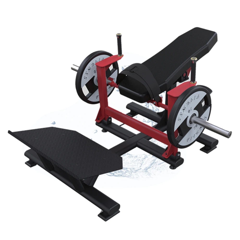 Low price commercial gym fitness equipment exercise hip glute machine plate loaded hip thrust machine with weight belt