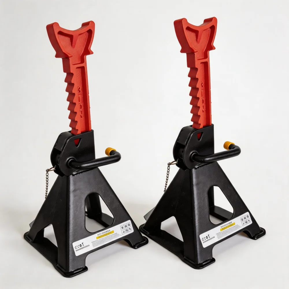 3Ton Jack Stands Pair Heavy‑Duty Adjustable Steel Car Jack Stands with Locking Pin Safety  Repair Lifting Stand