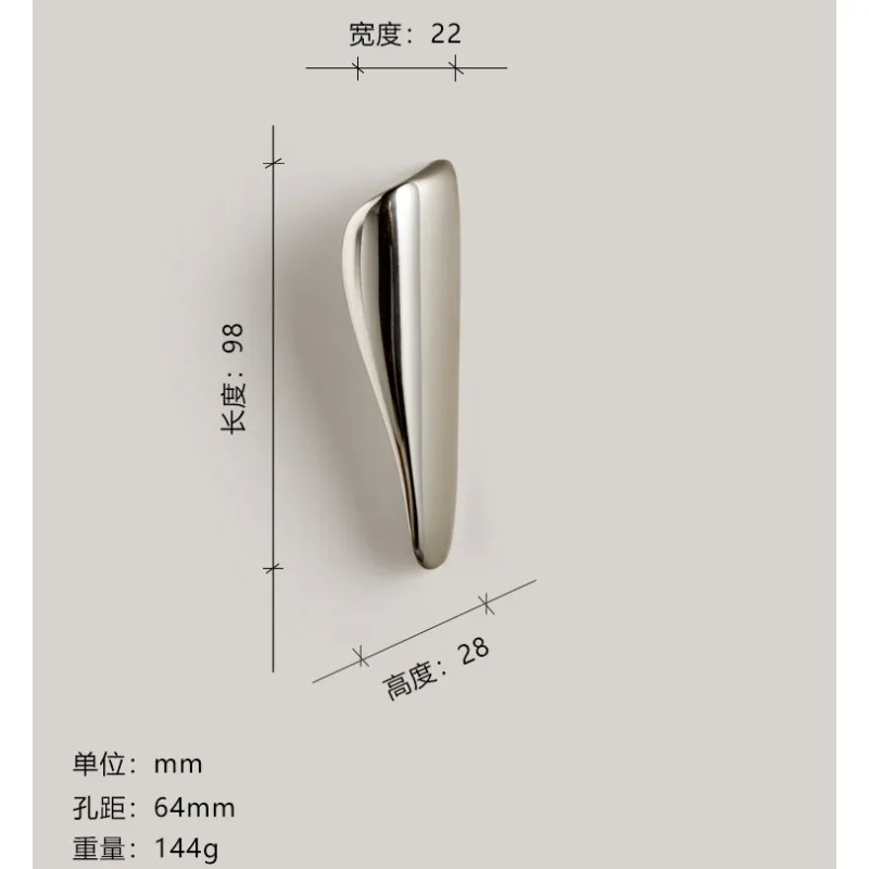 Middle Ages Brass Cabinet Handles, Furniture Drawers, Wardrobes, Cabinet Doors, 64mm Hole Spacing Handles
