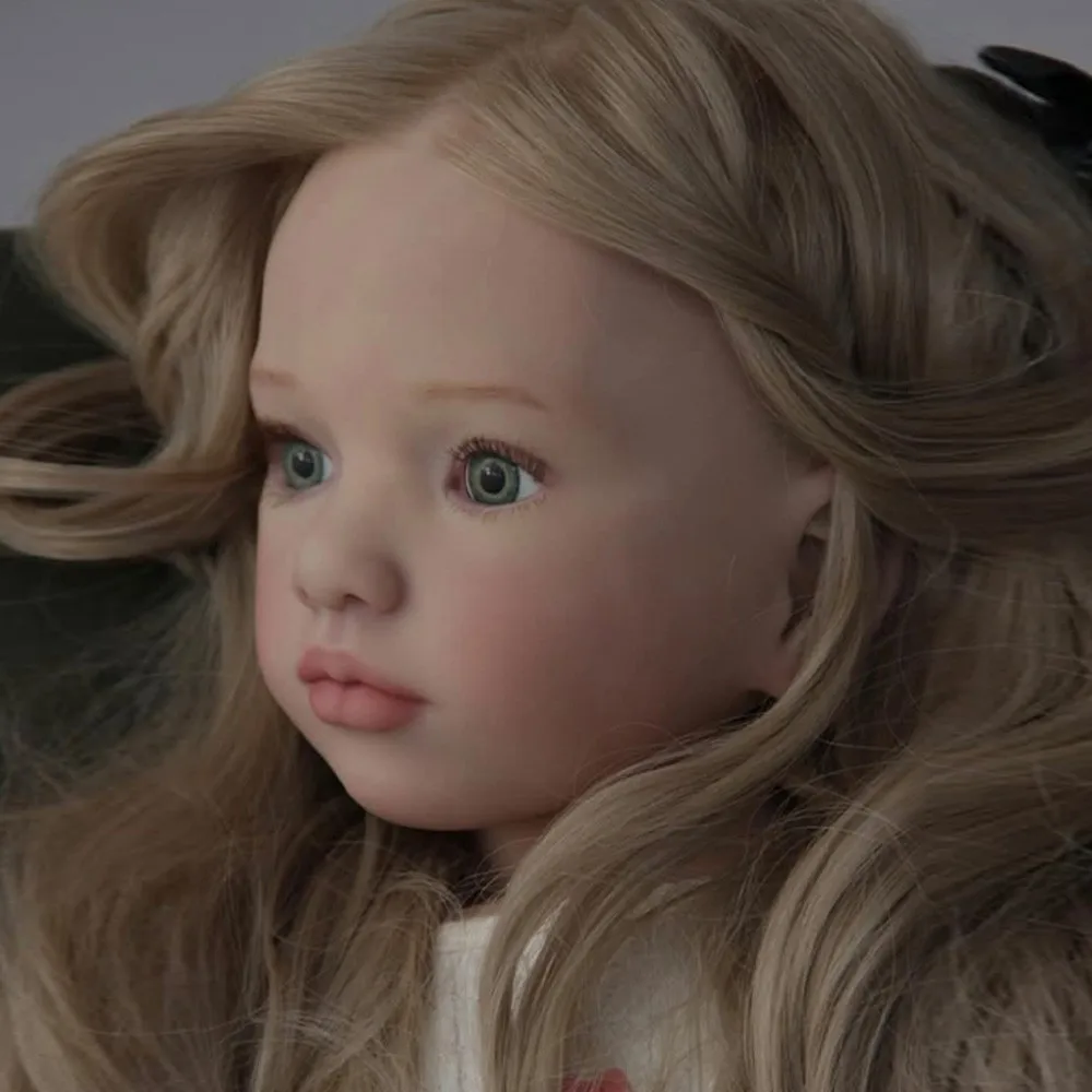 402in Reborn Doll  Aloenka Painted DIY Part with Cloth Body Rooted Long Hair Toy Gift