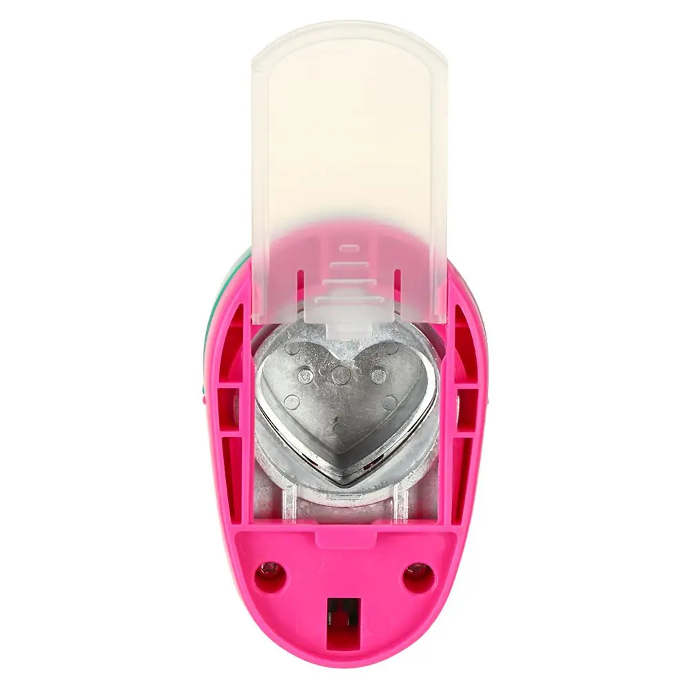 9-75mm Heart-shaped Embossing Device Children's Educational Scrapbooking Machine DIY Paper Cutting Craft Hole Punch