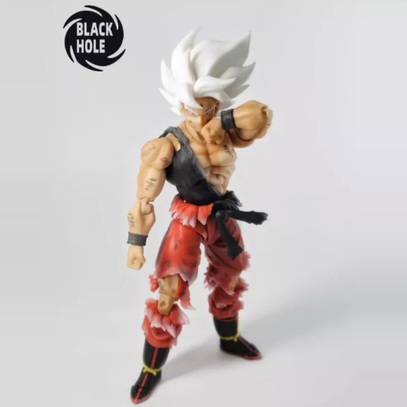 متوفر في المخزون نموذج الثقب الأسود Shf لعبة دراغون بول الأسبوعية اللون الحرب البالية الأبيض جوكو تحصيل أنيمي عمل الشكل المنقولة نموذج اللعب #5