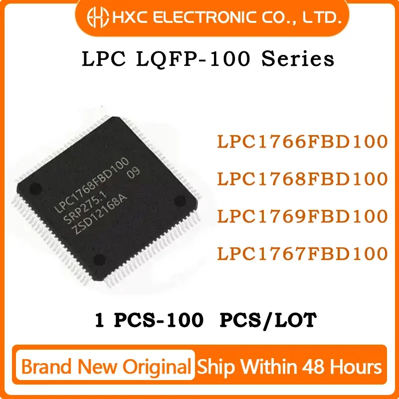 LPC1766FBD100 LPC1767FBD100 LPC1768FBD100 LPC1769FBD100 LPC1766 LPC1767 LPC1768 LPC1769 IC MCU Chip LQFP-100