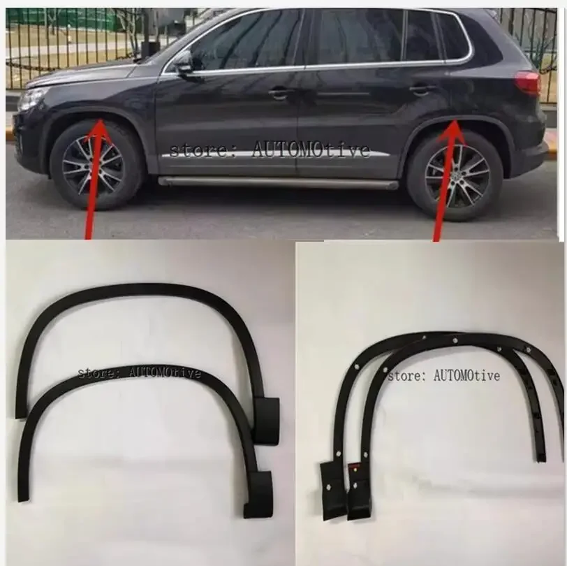 

2009-2016 for Volkswagen Tiguan Wheel arch trim Front and Rear Bumper Leaf Trim Panel Automobile Wheel Eyebrow Anti Insertion