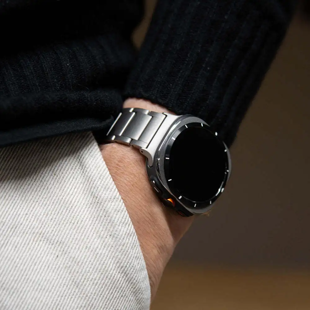 No Gaps Titanium Band for Samsung Galaxy Ultra Watch 47mm Men Luxury Strap for SAMSUNG GALAXY ULTRA 47 Watchband Metal Bracelet