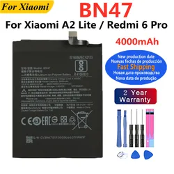 4000mAh BN47 Battery For Xiaomi Mi A2 Lite A2Lite Redmi 6Pro 6 Pro Battery Bateria Fast Shipping