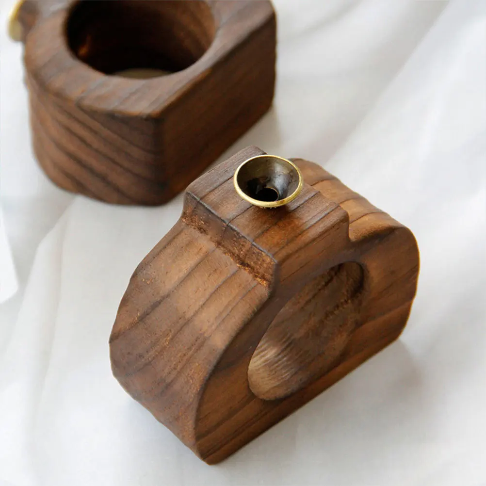 Backflow Incense Burner Wooden Aroma Stove Adornment Indoor Use Relaxing Atmosphere Stress Relief Home Office Meditation Yoga