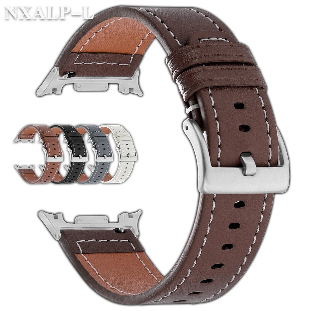 ไม่มีช่องว่างสายหนังสำหรับซัมซุงกาแล็กซี่วอทช์ 8 คลาสสิก 46 มม.สำหรับกาแล็กซี่วอทช์ 8 44 มม.40 มม.สร้อยข้อมืออุปกรณ์เสริม