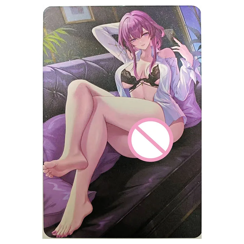 Anime Godin Verhaal Zeldzame A5 Collectible Card Sparkle Jeanne d'Arc Ningguang Eula Robin Ganyu Kafka Speelgoed voor jongens Verjaardagscadeau