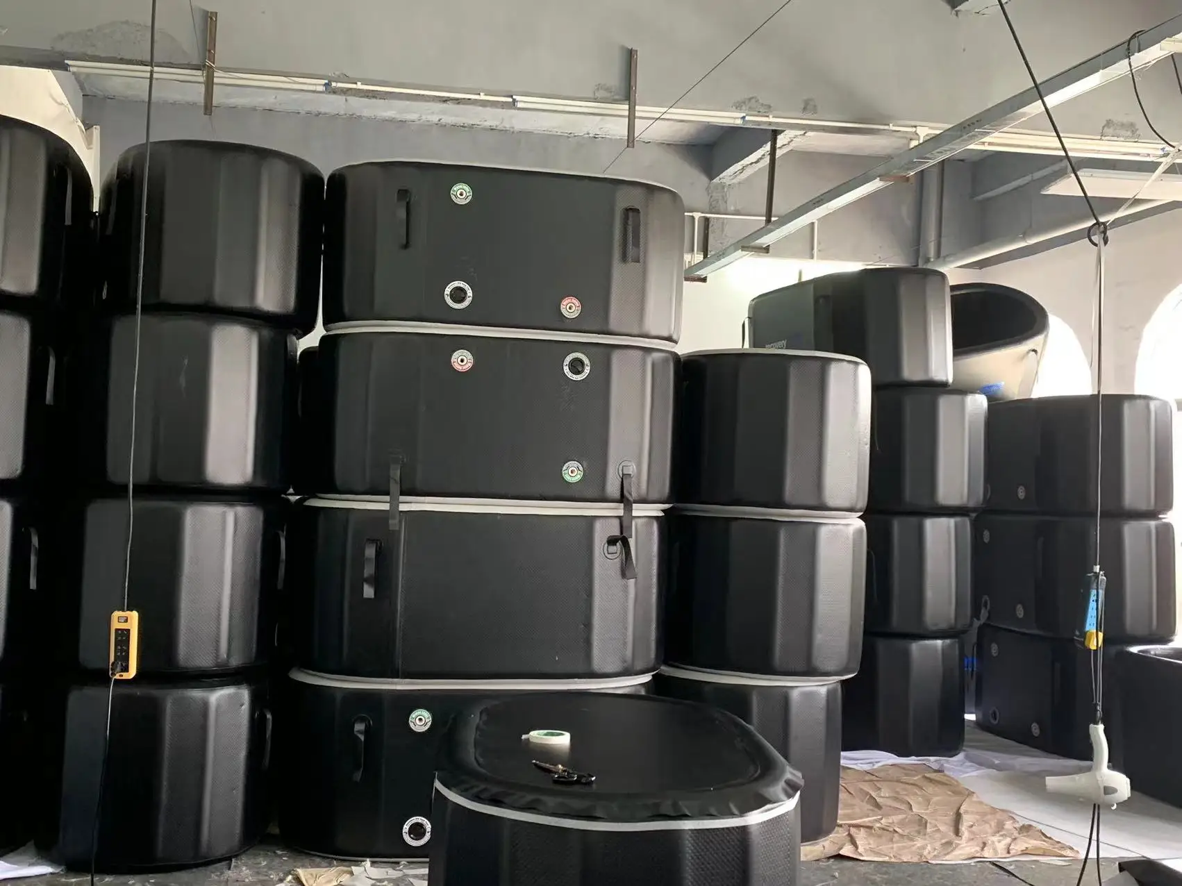 Factory Supply 100*90cm Round Ice Bucket For Spa Tube