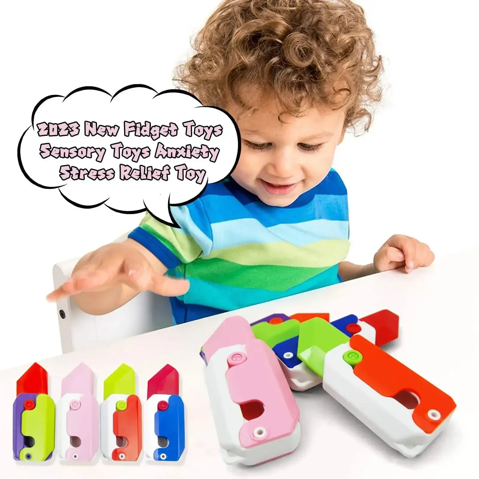 3D-gedrucktes Mini-1911-Waffenmodell, Kinderspielzeug, Zappeln für Kinder, Erwachsene, Jungen, Stressabbau, Spielzeug für Kinder, Dekompressionsgeschenk – Detail 12