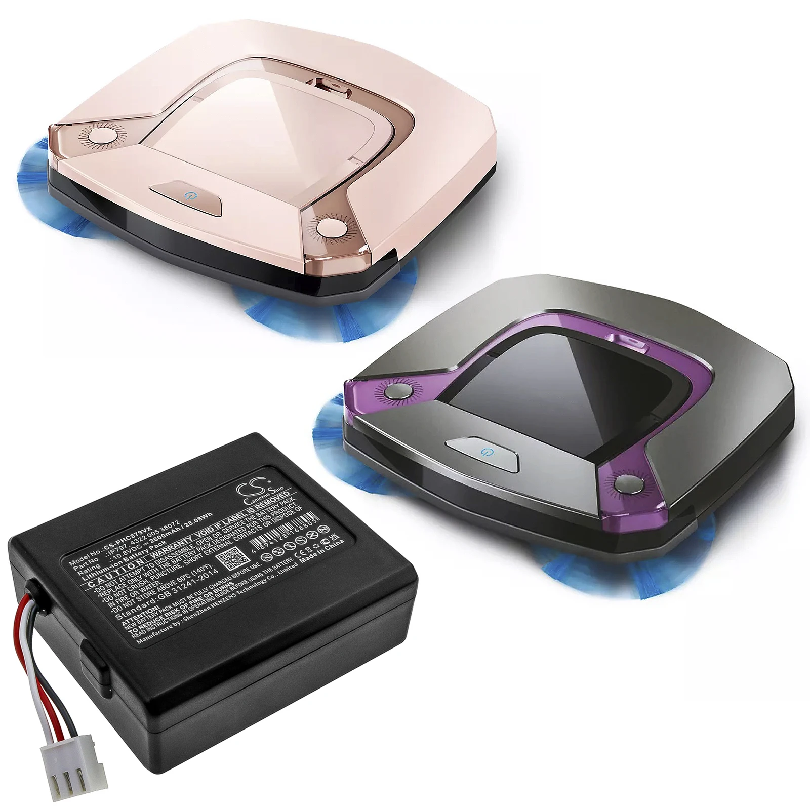 كاميرون سينو 10.8 فولت 2600 مللي أمبير بطارية التخليص الكهربائي IP797 لشركة فيليبس FC8794/01 FC8794/31 FC8794/82 FC8795 FC8796 FC8782