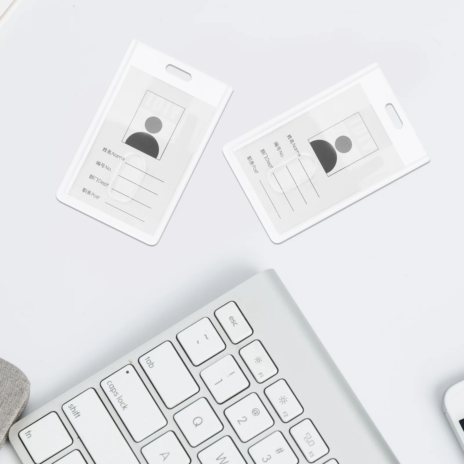 

15Pcs Clear Plastic Badge Holders Waterproof Id Card Case for Students and Professionals Id Badge Sleeve