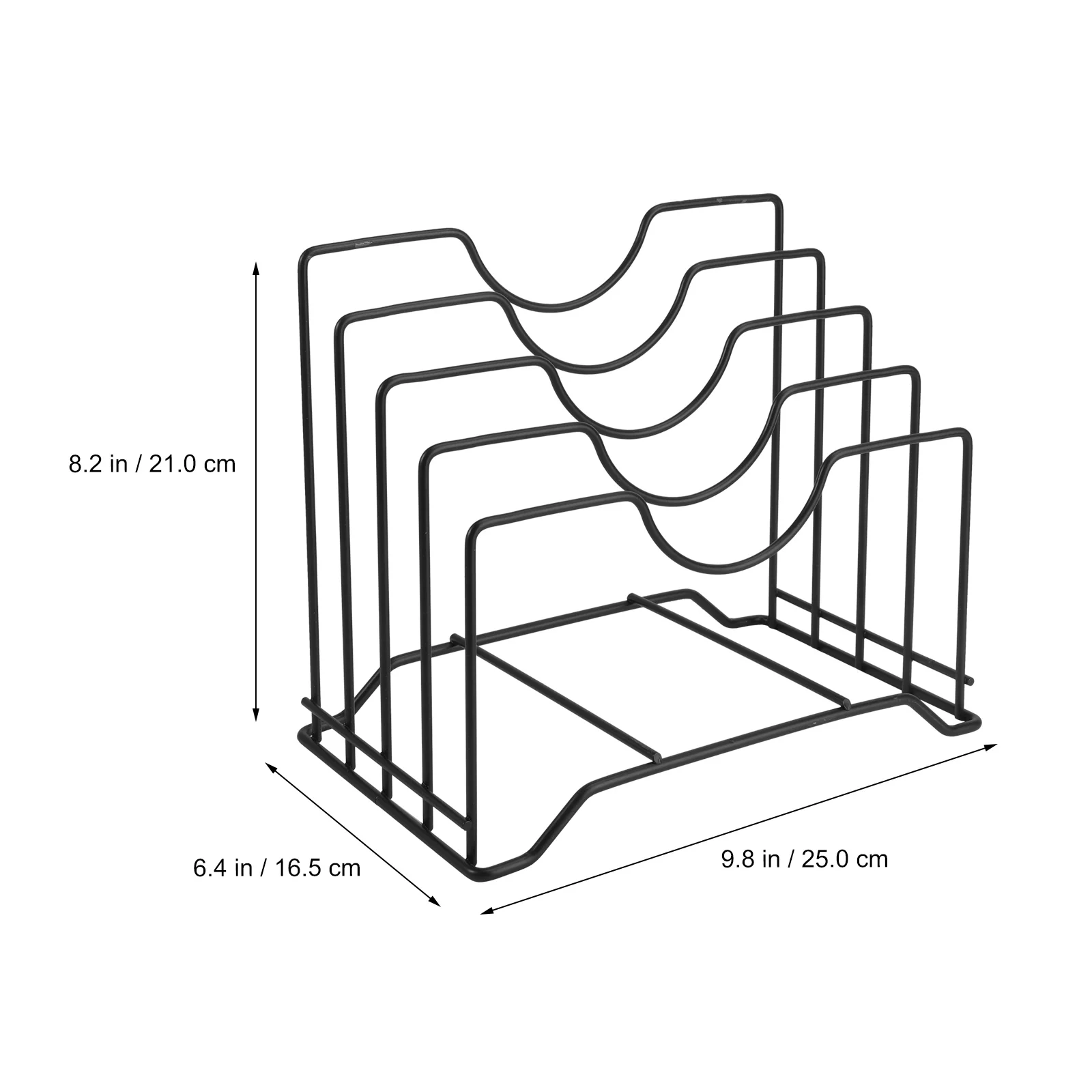 

Carbon Steel Pot Cover Rack Kitchen St Countertop Lid Holder Storage Shelf Multi Functional Cutting Board Holder Anti Rust