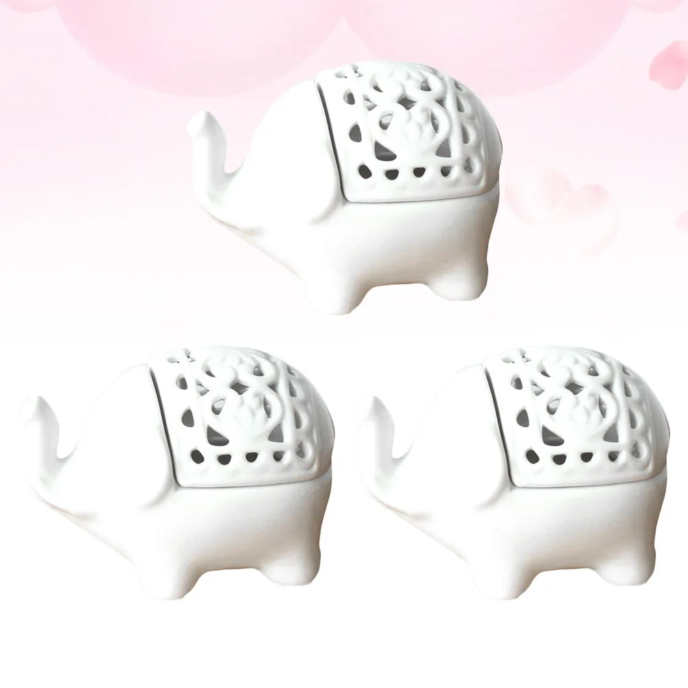 

3Pcs Elegant Elephant Holder Stylish Indoor Outdoor Decoration Perfect for Bedroom Living Room Office Events