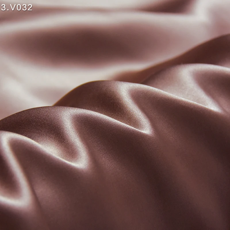 HYSK 100% pure silk satin fabric natural brown heavy organic genuine charmeuse China duchess by meter Rose Taupe for robe gown