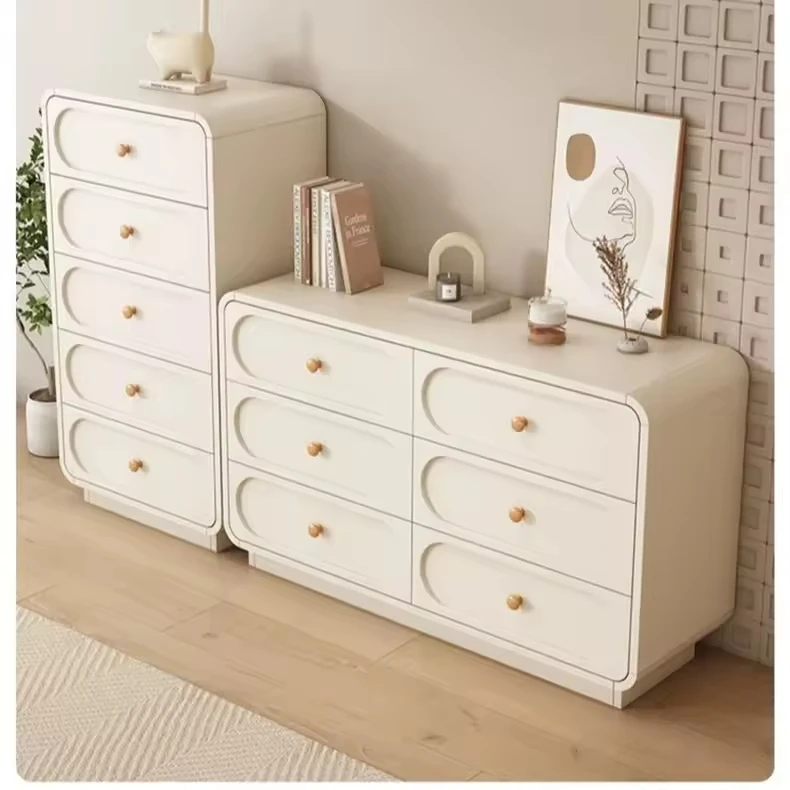 Solid Wood Modern Large Capacity Durable Cabinet for Salon Nail Polish and Jewelry Display with Drawer Storage