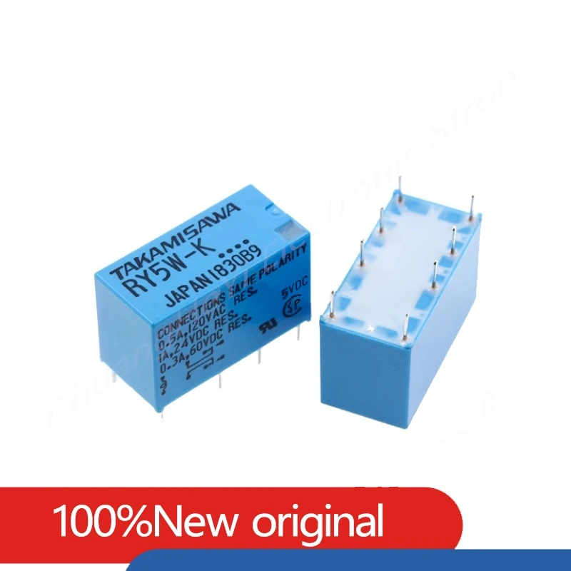 100%Original New TAKAMISAWA RY5W-K 5VDC RY12W-K 12VDC RY24W-K 24VDC JY12H-K JY24H-K 1A 8PIN Signal Relay