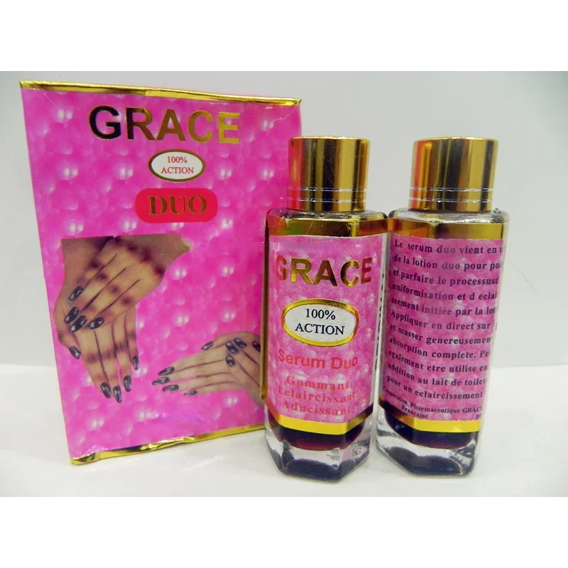 Grace Duo 100%action Brightening Serum+Lotion 127g+92g Whitening Moisturizing Brightening Smoothing Remove Spots Skin Care