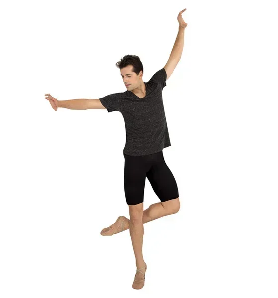 Speerise Leggings in spandex al ginocchio Allenamento di danza per uomo Palestra Balletto Abbigliamento sportivo Fitness Collant monopezzo in nylon Performance