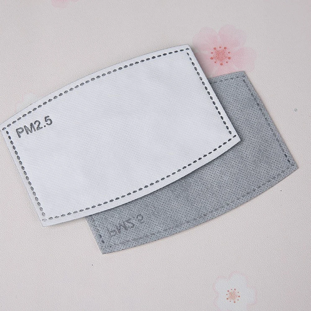 

20pcs 5 Layers .5 Mask Filters Replaceable Insert Anti Haze Dust Smoke Pollution Protection Activated Carbon Core For