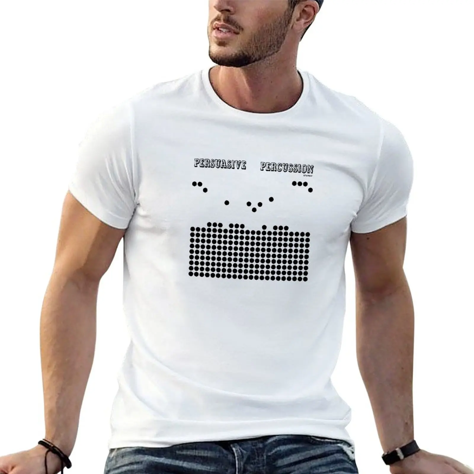T-shirt Persuasive Percussion pour homme, t-shirt de créateur pour homme, t-shirts décontractés pour homme, t-shirt en coton 100%
