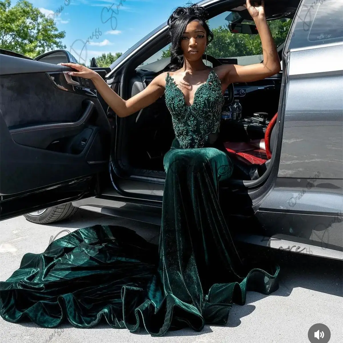 Elegent Diamonds Prom Dress For Black Girls 2025 Crystals Rhinestones Birthday Gown Customized Evening Dress Robe De Soiree