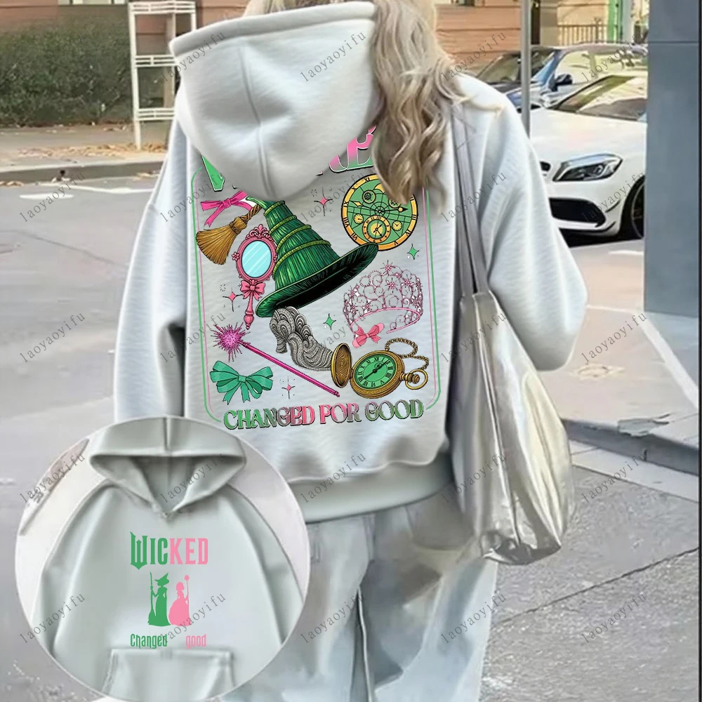 الشريرة المطبوعة هوديي المرأة للجنسين البلوز الشارع أزياء طويلة الأكمام الرياضية الإبداع نمط نمط الملابس