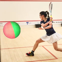 New 6 cm Competition Squash Hollow Squash Ball Dual-color Low Speed Rubber Racquetball Training High Elasticity Bouncing Ball