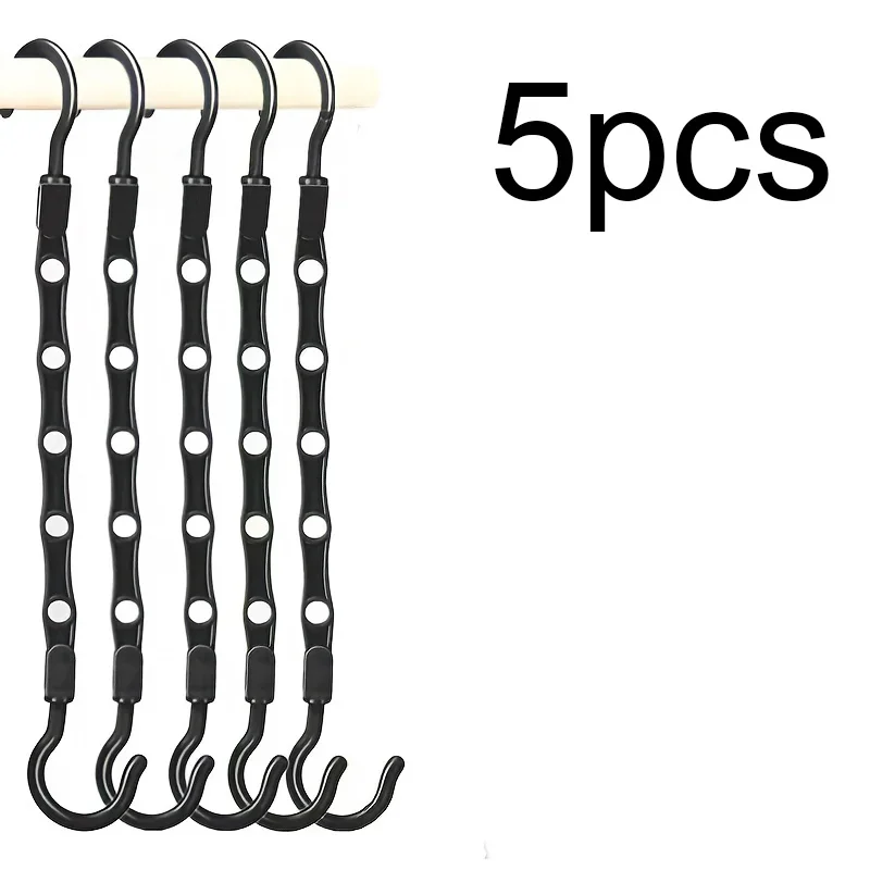 5 pcs Sturdy Magic Hanger Multi-Function Folding Organizer Rack | Home Storage / Wardrobe Organization