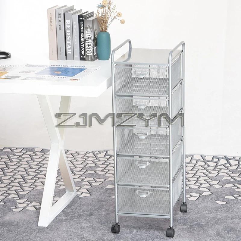 A4 Metal Drawer File Cabinet, Office Jewelry Storage Box, Sorting Box, Files Removable File Shelving