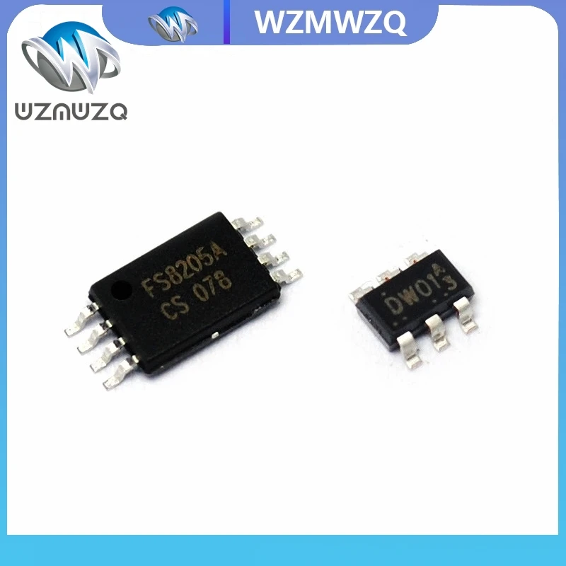 20pcs ( DW01+ 8205A ) each 10pcs FS8205A FS8205 combination SOP23-6 battery protection chip