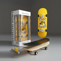 2024 New Toy Finger Skateboards Hobbies Novelty Anti Stress Sensory Fingerboard Toys Mini Funny Gift For Kids Boy